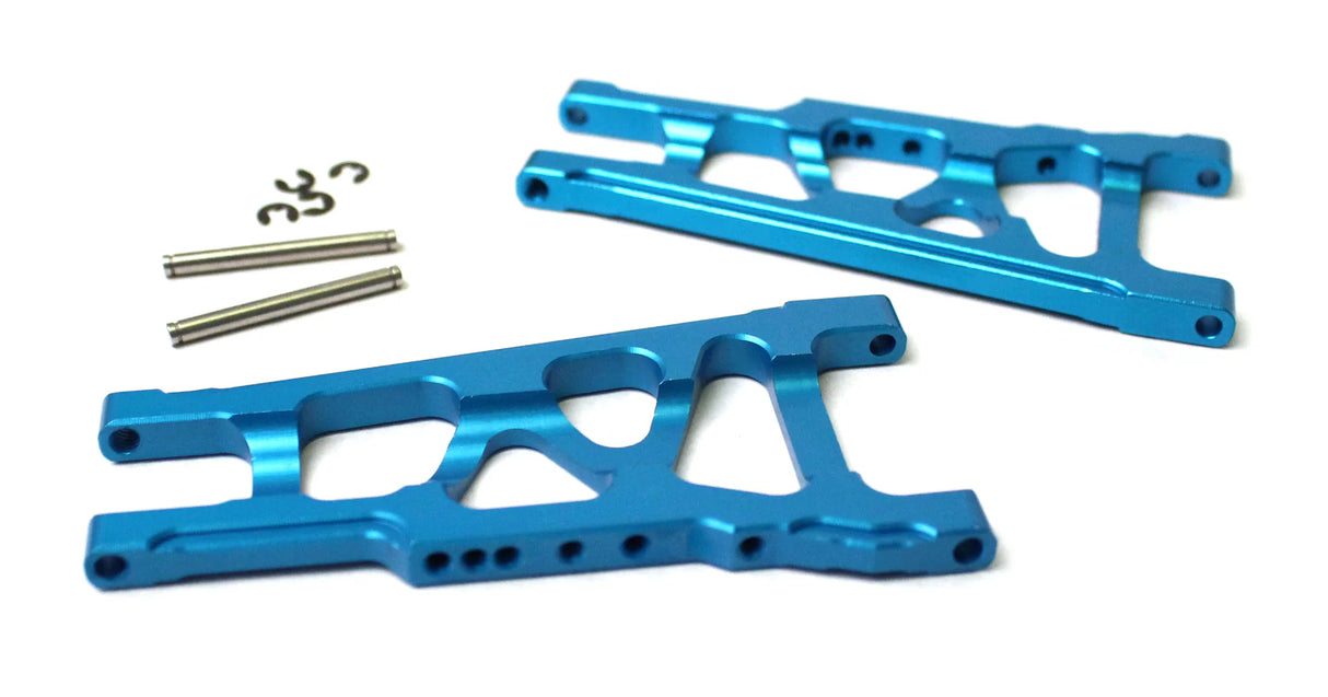 Racers Edge Slash 4WD Aluminum Front/Rear Suspension Arms (pr)- Blue - RCE1844BL
