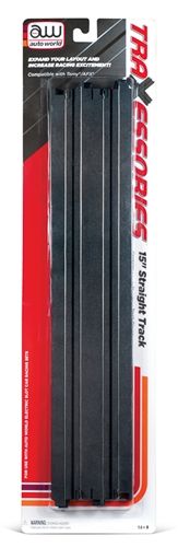 Auto World 15" Straight Track (2)