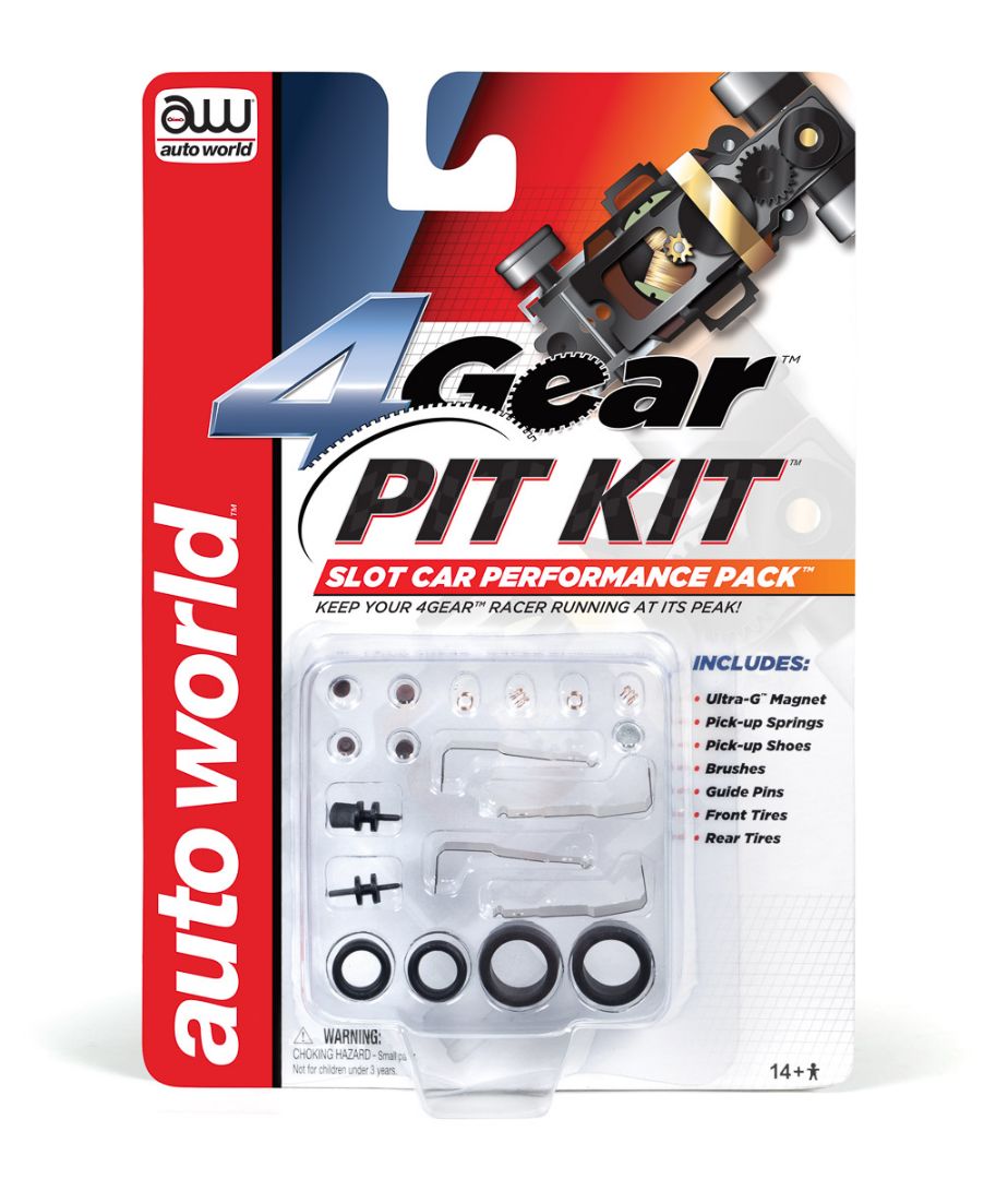 Autoworld - Round 2 4-Gear Slot Car Pit Kit - RDZ00230