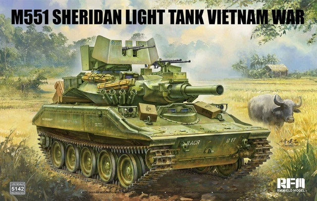 US M551 Sheridan Light Tank Vietnam War 1/35 Rye Field Models