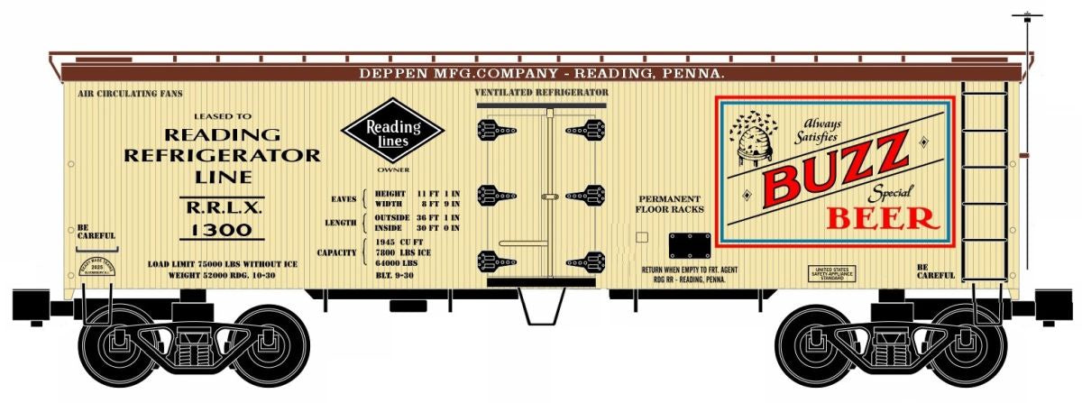 Ready Made Trains O Woodside Reefer Buzz Beer
