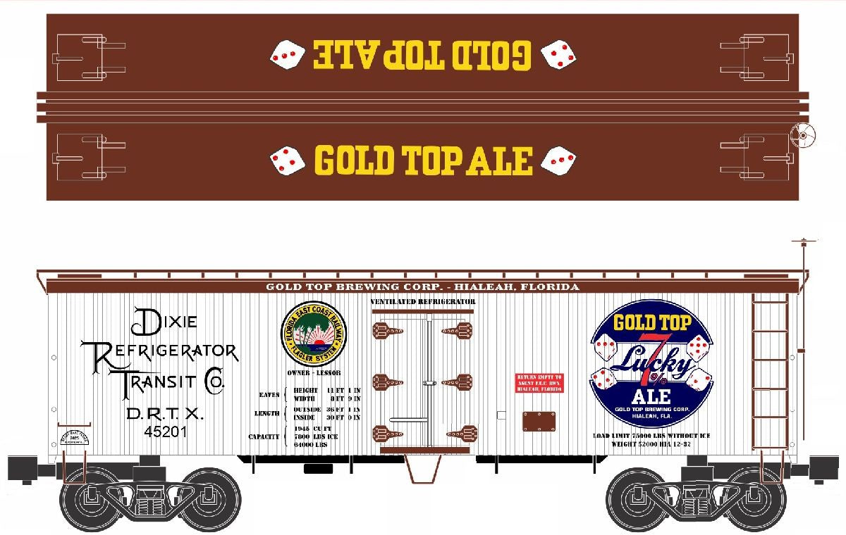Ready Made Trains O Woodside Reefer Gold Top Beer