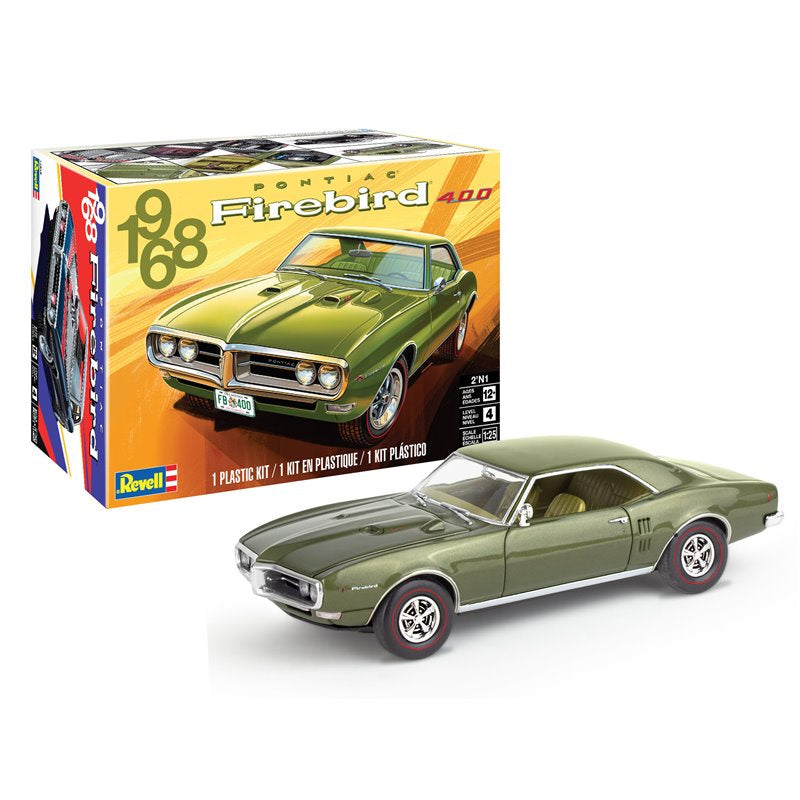 Revell 1968 Firebird 2n1 Plastic Model Kit - Skill 4