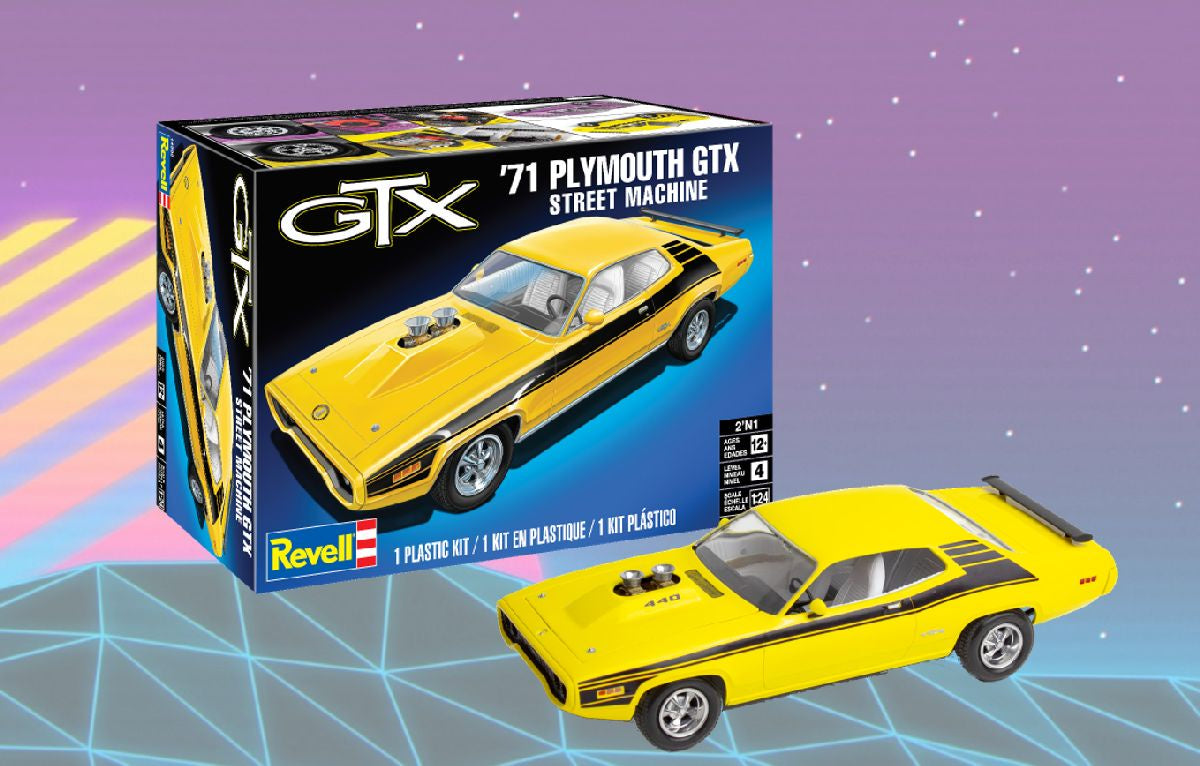 RMX 14588 ’71 Plymouth Gtx Street Machine Skill 4 Plastic Model Kit