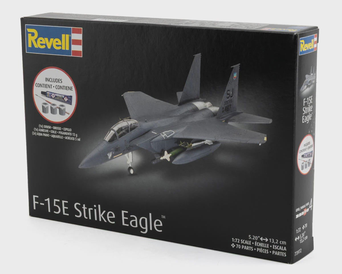 Revell 1/72 F-15E Strike Eagle™ Plastic Model Kit w/Paint, Brush & Cement