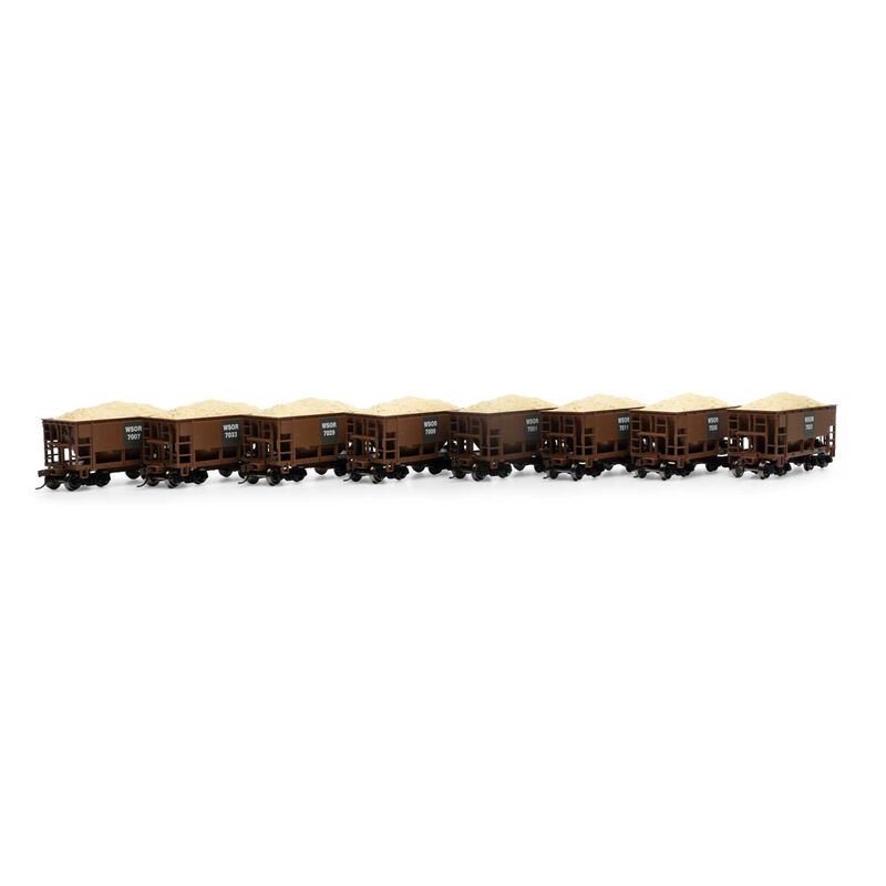 Roundhouse - HO 24' Ore Car w/Load, WSOR #7001/7007/7009/7011/7029/7031/7033/7036 (8) - RND-1173