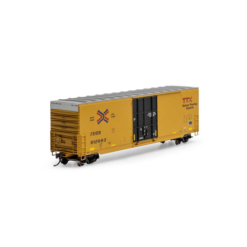 Roundhouse - HO 50' High-Cube Smooth Side Box Car, FBOX #512093 - RND-1184