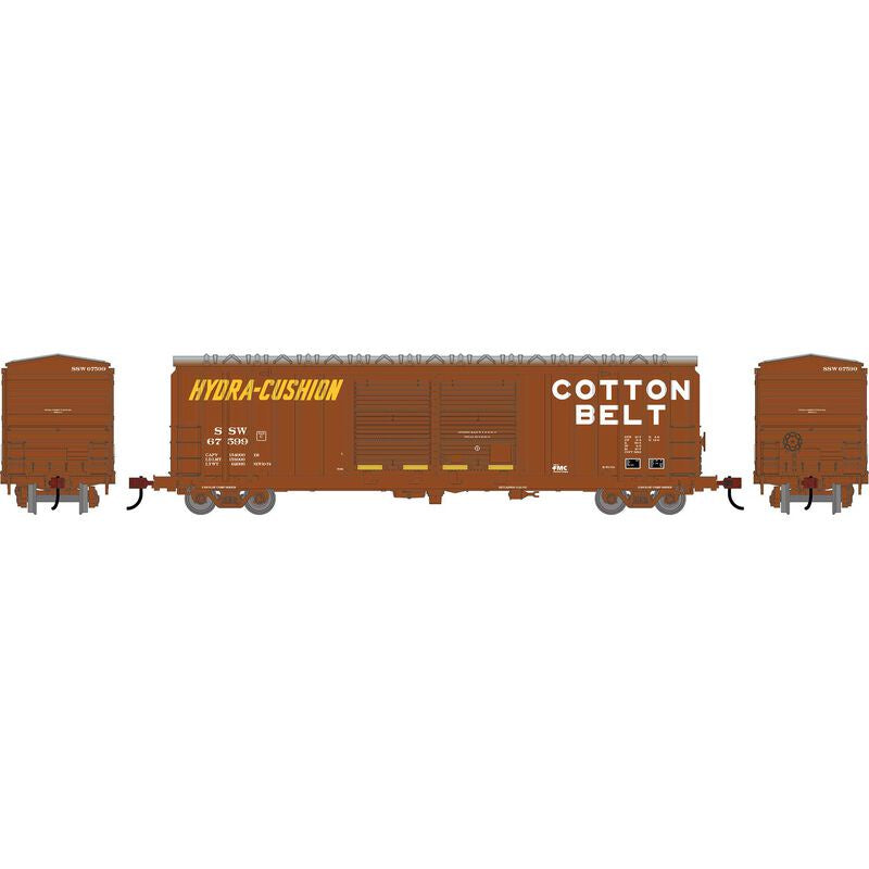 Roundhouse HO 50' FMC 5283 Double Door Box Car, Cotton Belt (SSW) #67599