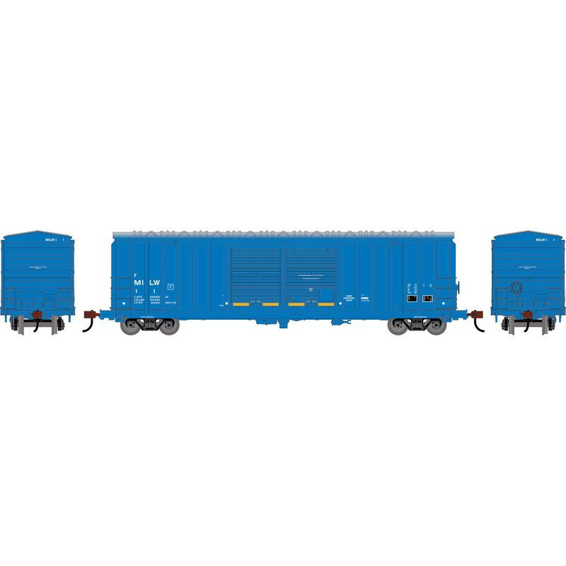 Roundhouse HO 50' FMC 5283 Double Door Box Car, Milwaukee Road (MILW) #156019