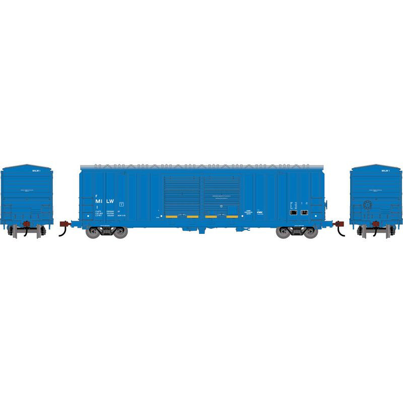 Roundhouse HO 50' FMC 5283 Double Door Box Car, Milwaukee Road (MILW) #156038