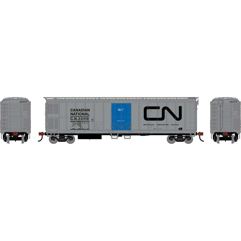 Roundhouse HO 50' Smooth Side Mechanical Reefer, Canadian National (CN) #231119