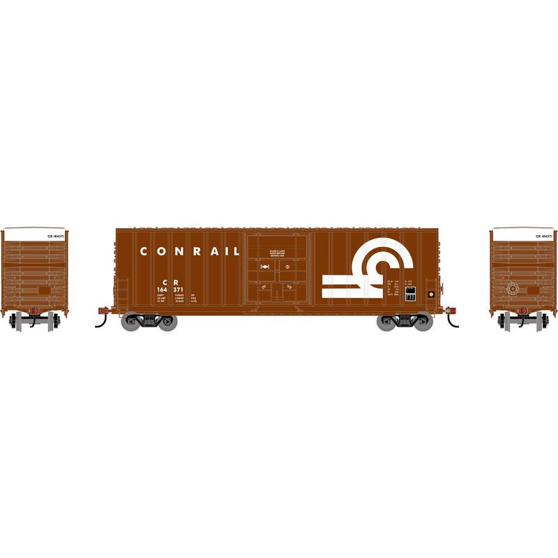 Roundhouse HO 50' Exterior Post High Cube Plug Door Box Car, Conrail (CR) #164371