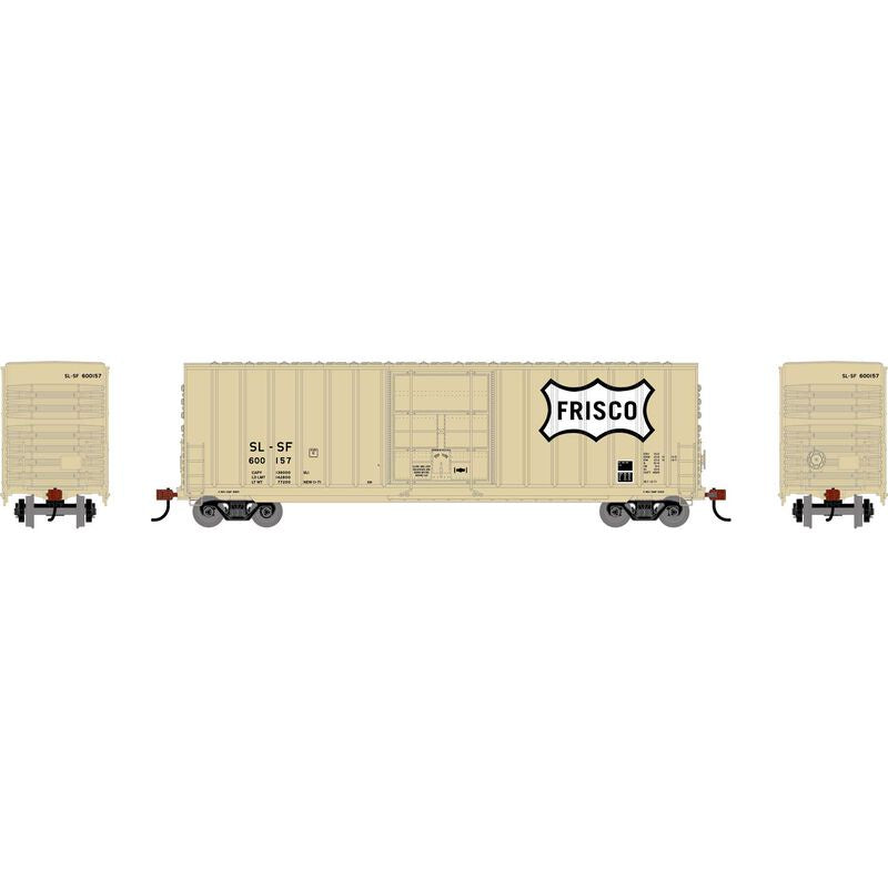 Roundhouse HO 50' Exterior Post High Cube Plug Door Box Car, Frisco (SLSF) #600157