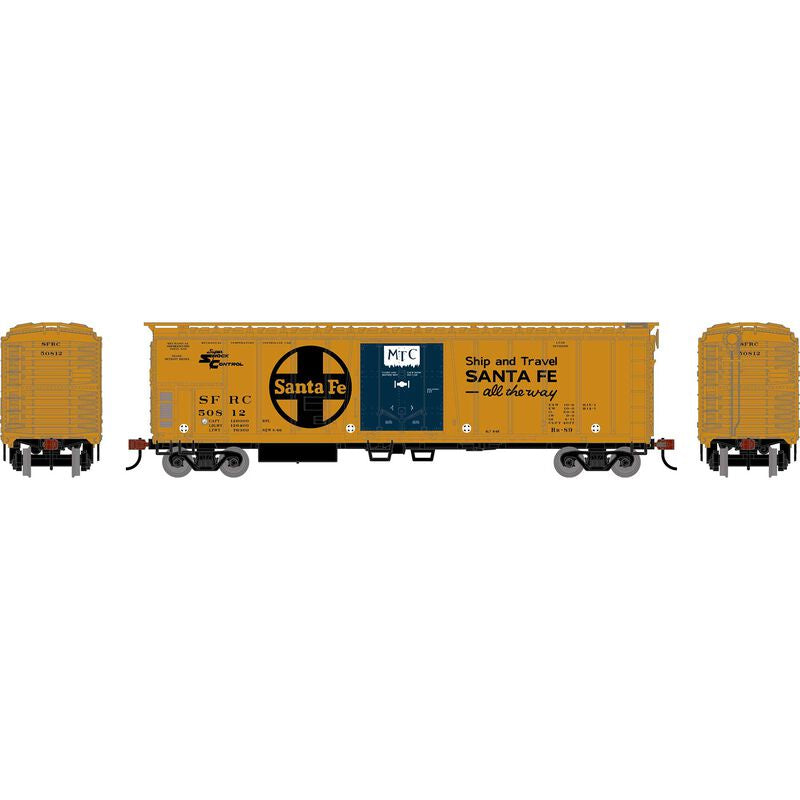 Roundhouse HO 50' Exterior Post Mechanical Reefer, Santa Fe (SFRC) #50812