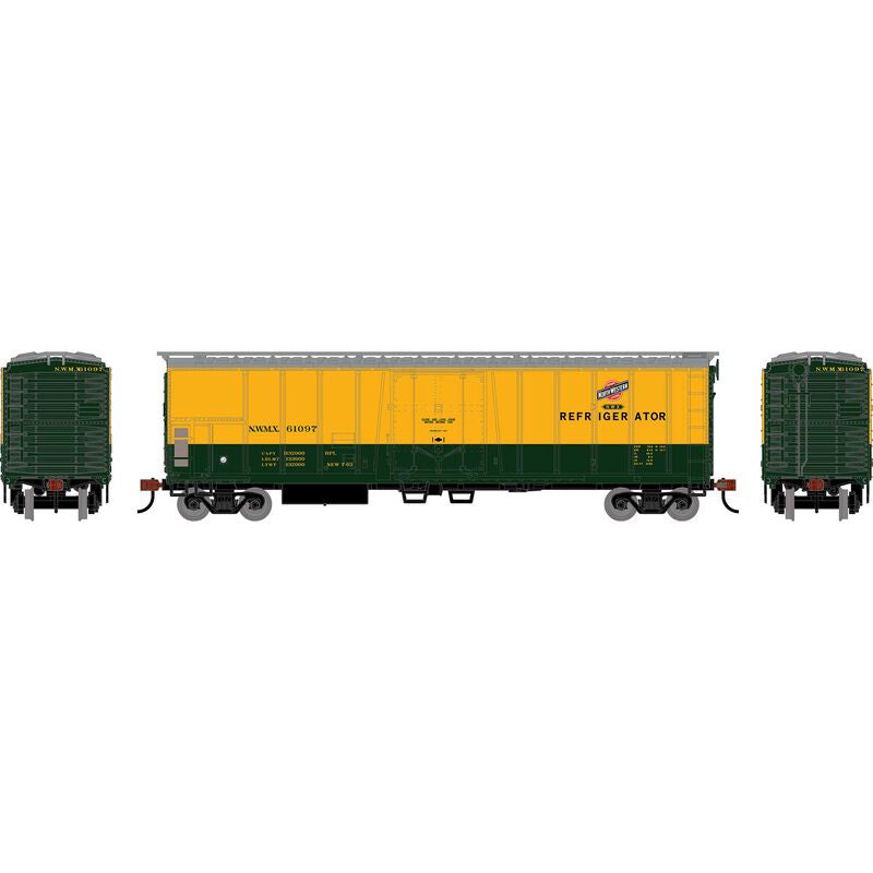 Roundhouse HO 50' Exterior Post Mechanical Reefer, Chicago & North Western (NWMX) #61097