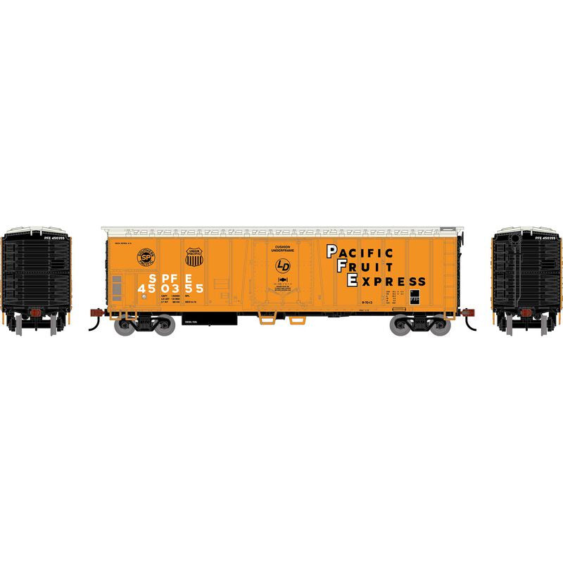Roundhouse HO 50' Exterior Post Mechanical Reefer, Southern Pacific (SPFE) #450355