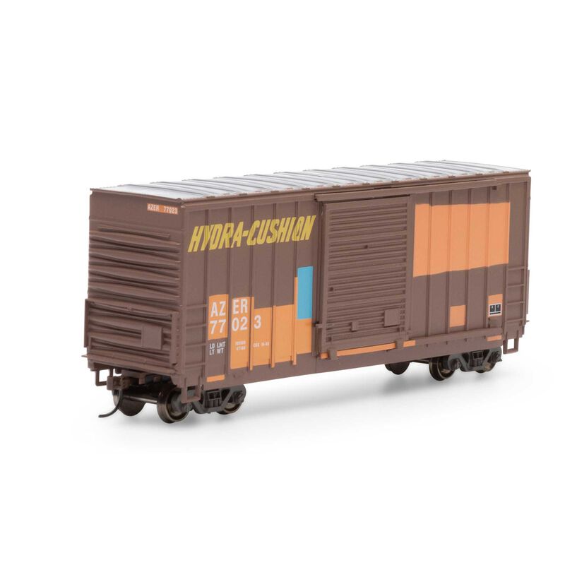 Roundhouse HO 40' High Cube Outside Braced Box, AZER #77023 - RND1052