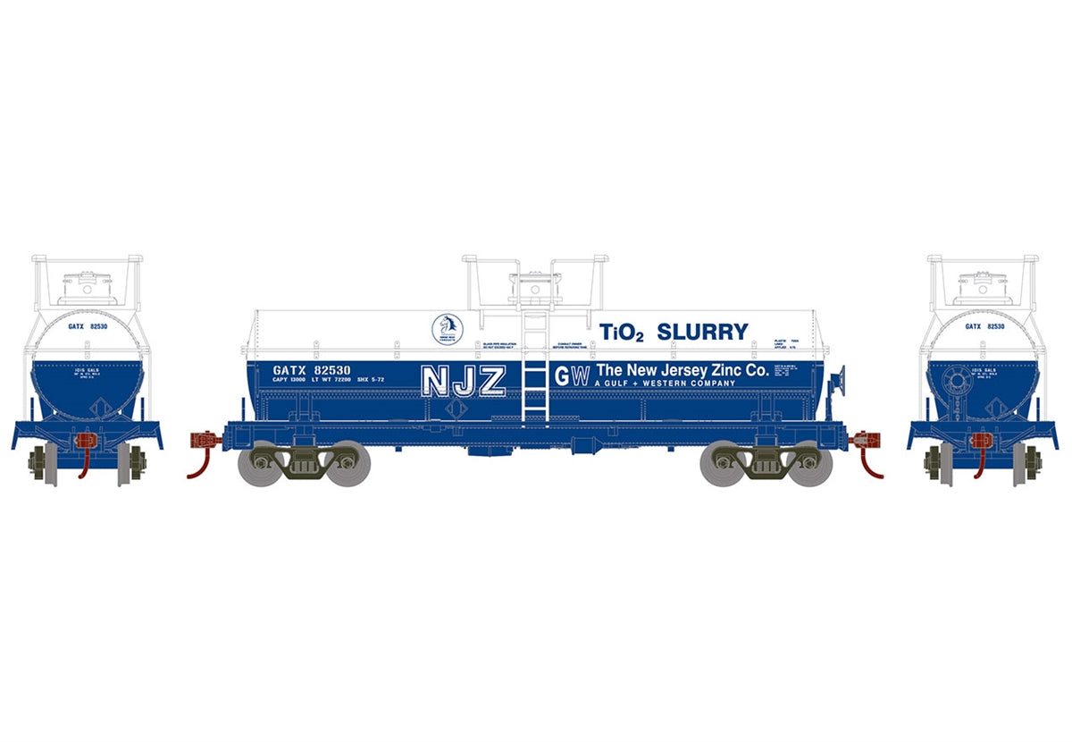 Roundhouse HO Chemical Tank, GATX #82533 - RND1101