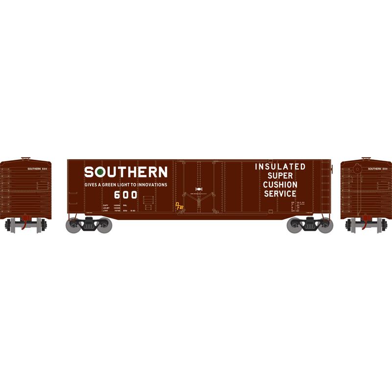 Roundhouse HO 50' Plug Door Smooth Side Box, SOU #600 - RND1141