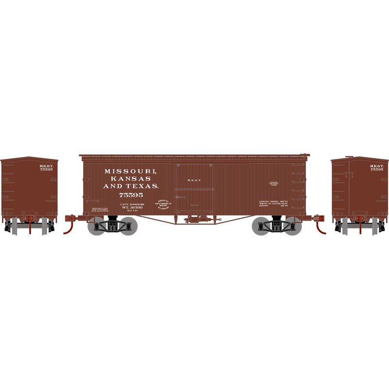Roundhouse HO 36' Old Time Wood Box, MKT #75595 - RND1172