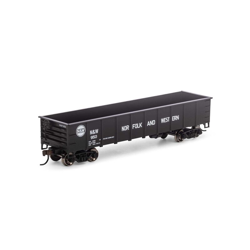 Roundhouse HO 40' Gondola, N&W #91513 - RND1251