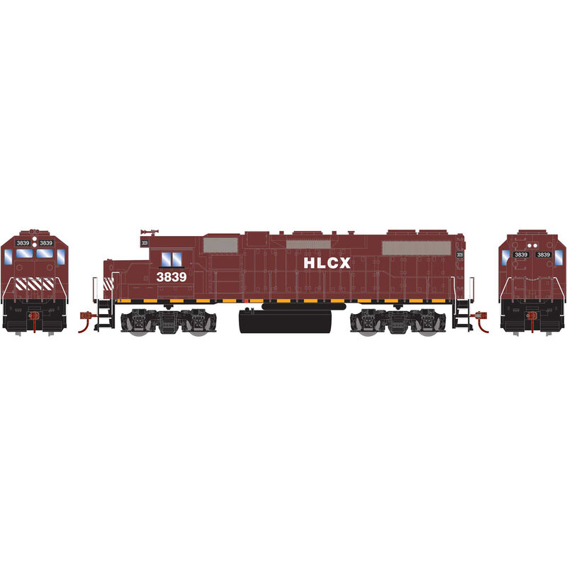 Roundhouse HO GP38-2 w/DCC Decoder, HLCX #3839 - RND12629