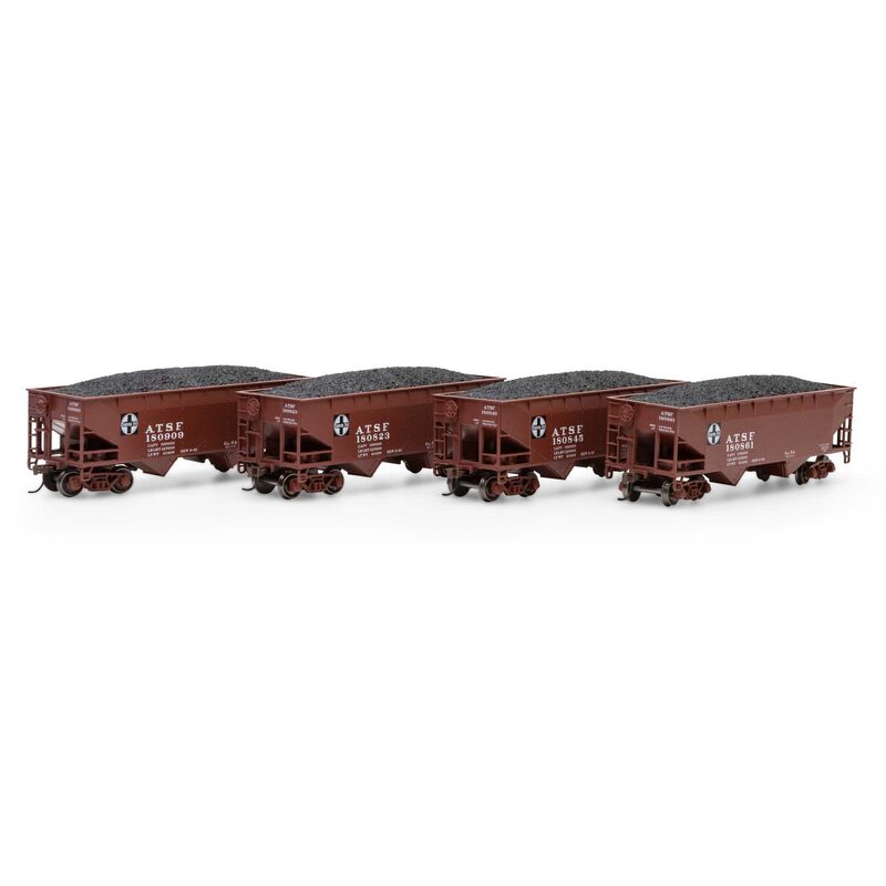 Roundhouse HO 34' 2-Bay Offset Open Hopper, SF #1 (4) - RND1280