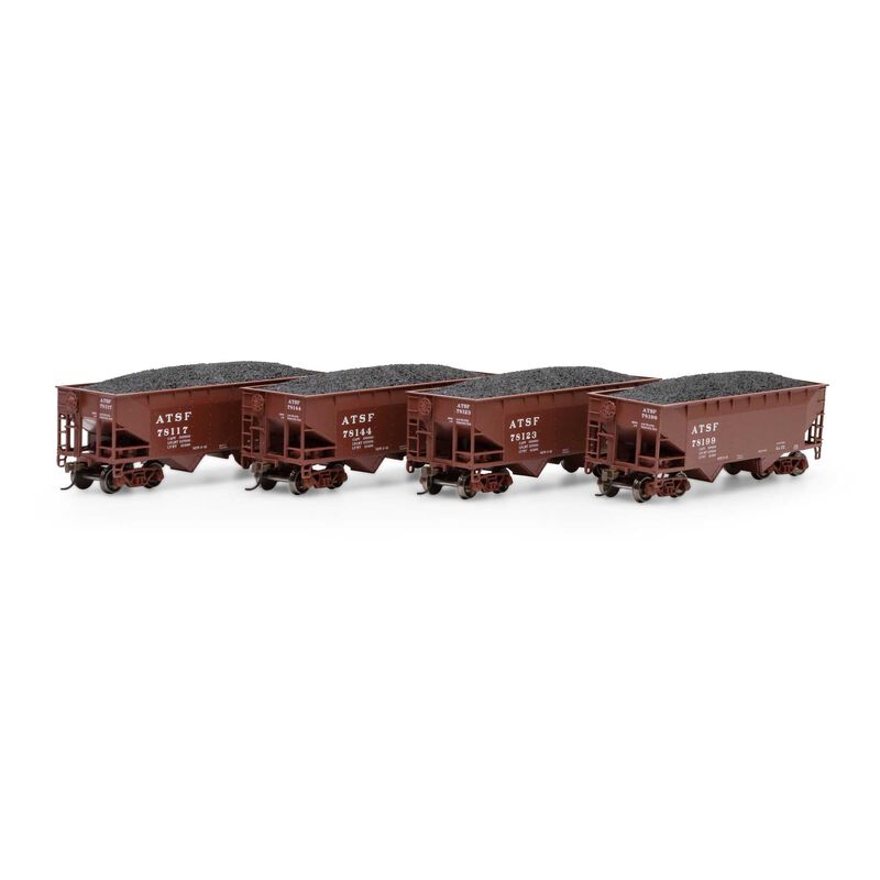 Roundhouse HO 34' 2-Bay Offset Open Hopper, SF #2 (4) - RND1281