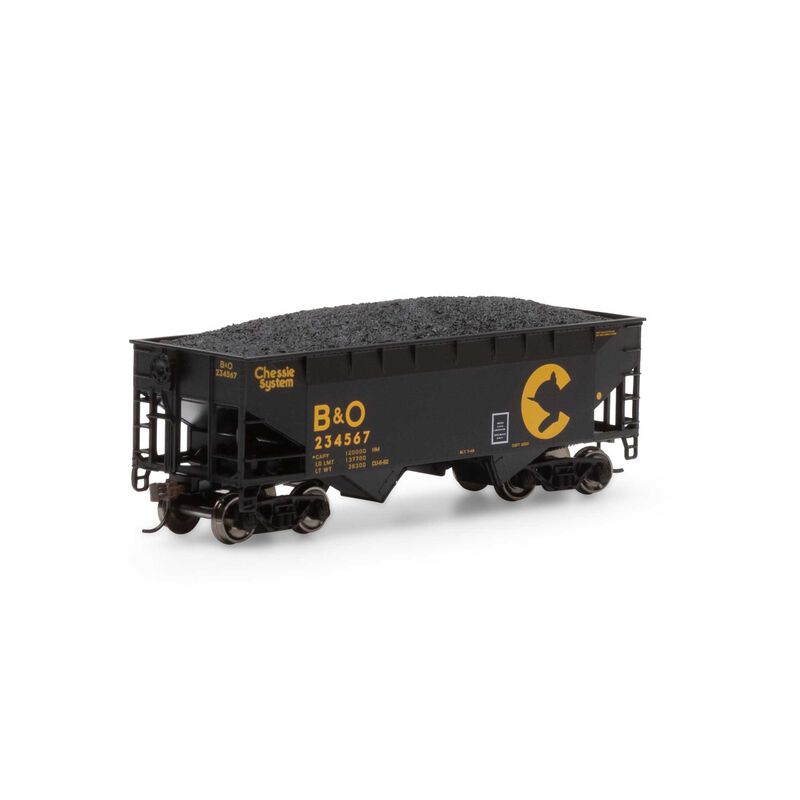 Roundhouse HO 34' 2-Bay Offset Open Hopper,Chessie/B&O#234567 - RND1294