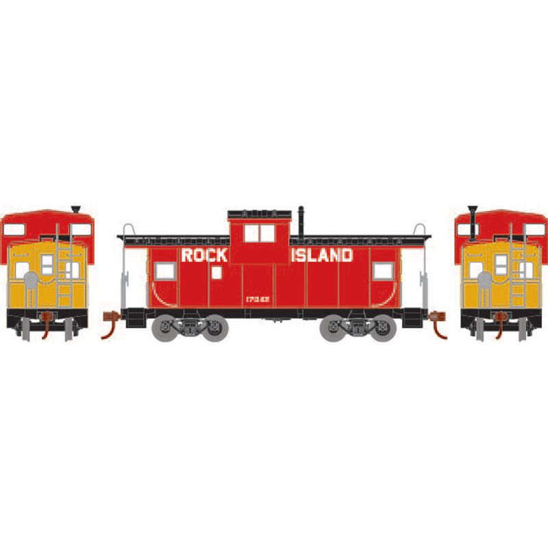 Roundhouse HO Wide Vision Caboose, RI/CRI&P #17043 - RND1343