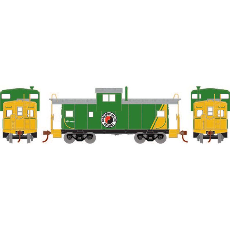 Roundhouse HO Wide Vision Caboose, NP #10401 - RND1360