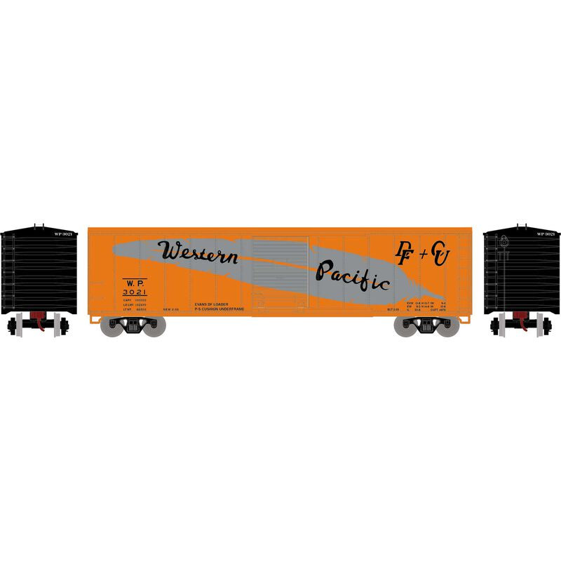Roundhouse HO 50' PS-1 Single Sliding Door Box, Western Pacific (WP) #3021
