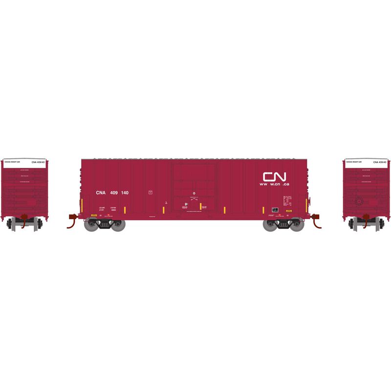 Roundhouse HO 50' Ext Post High Cube Plug Door Box,CN #409140 - RND1533