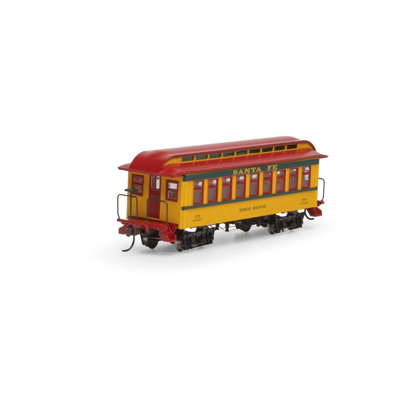 Roundhouse HO 34' Old Time Overton Passenger, ATSF #77 - RND16371