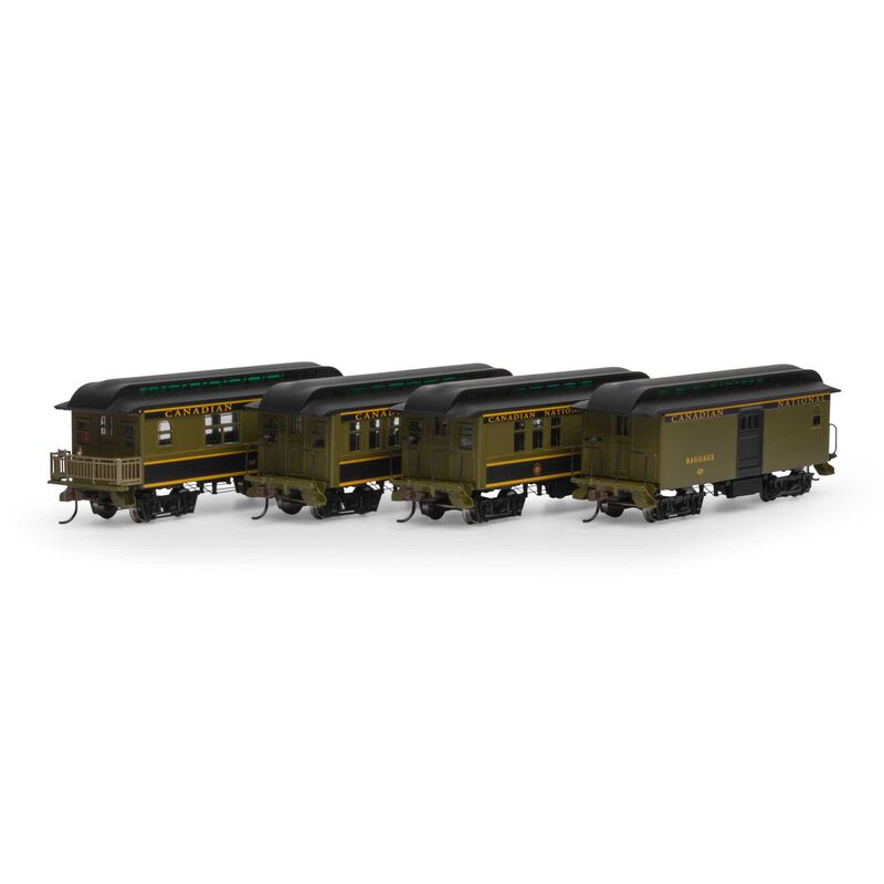 Roundhouse HO 34' Old Time Overton Passenger, CN (4) - RND16380