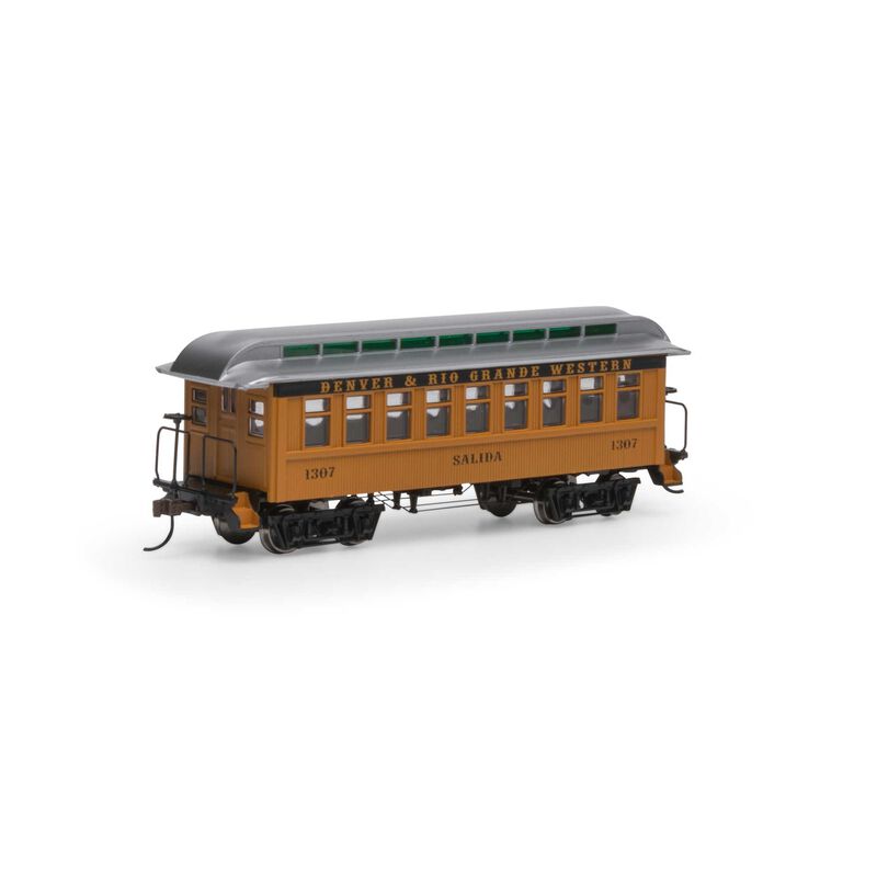 Roundhouse HO 34' Old Time Overton Passenger, D&RGW #1307 - RND16381
