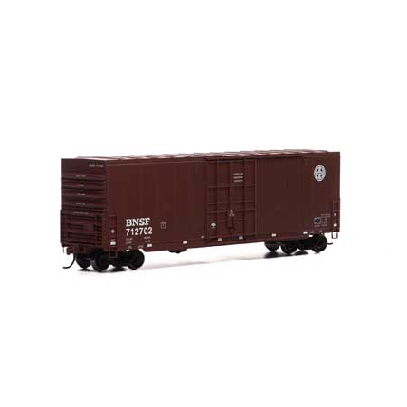 Roundhouse HO 50' Smooth HC Plug Box, BNSF/Round Logo #712779 - RND1658