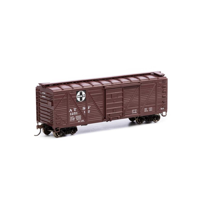 Roundhouse HO 40' Ribbed Wooden Box, SF #125112 - RND2881