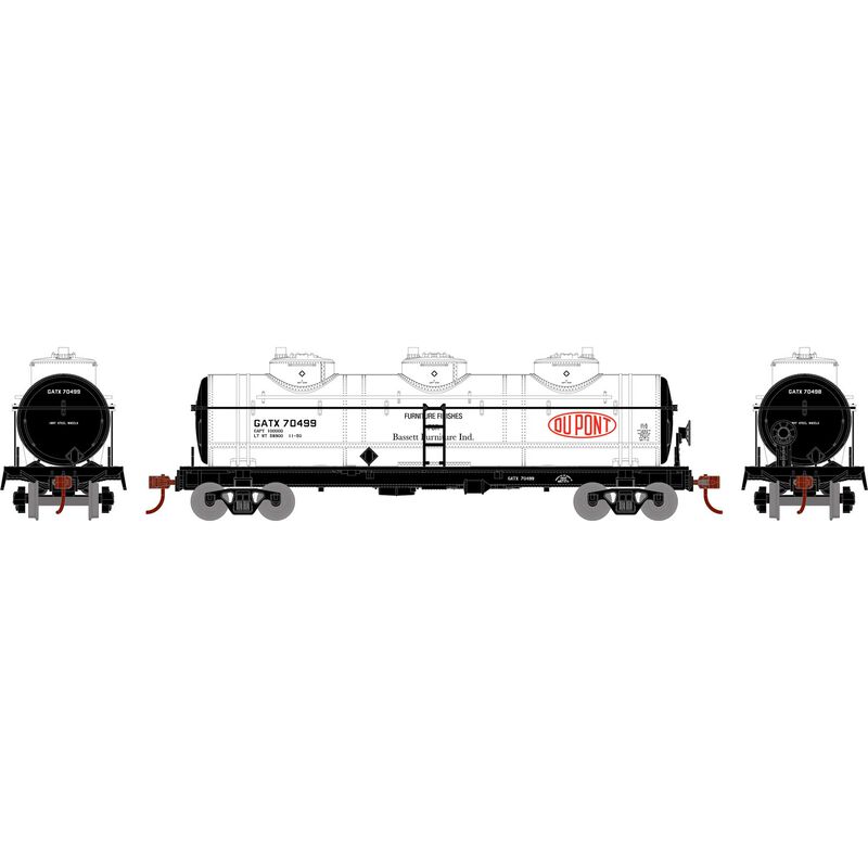 Roundhouse HO 3-Dome Tank, GATX #70499 - RND3184
