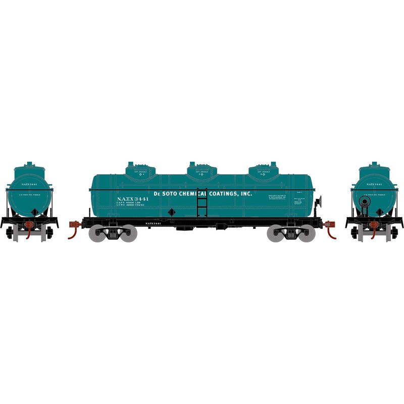 Roundhouse HO 3-Dome Tank, NATX #3441 - RND3190