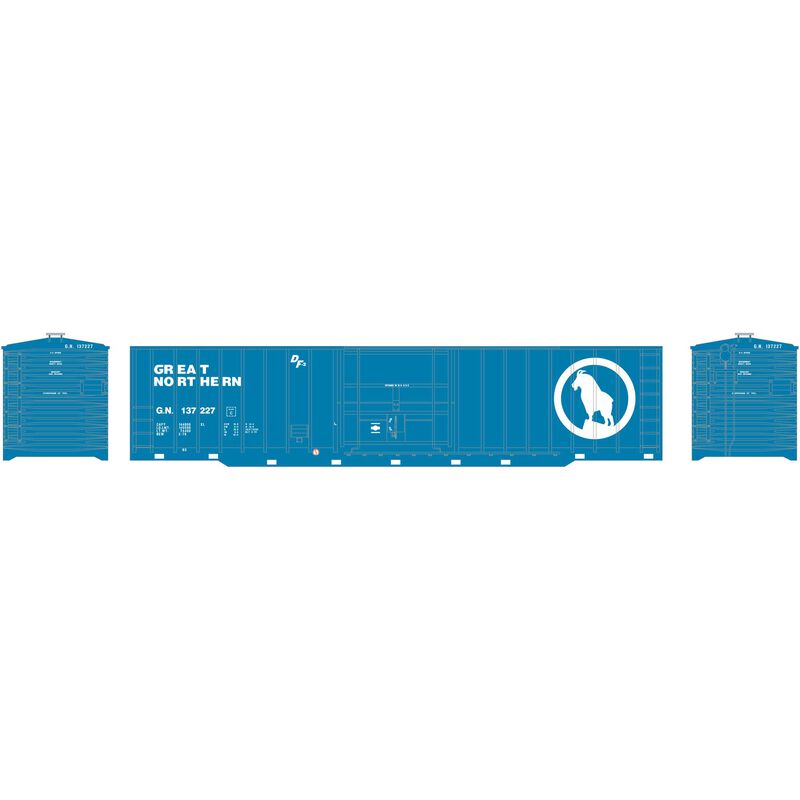 Roundhouse HO 50' OB Plug Door Box, GN #137227 - RND40145