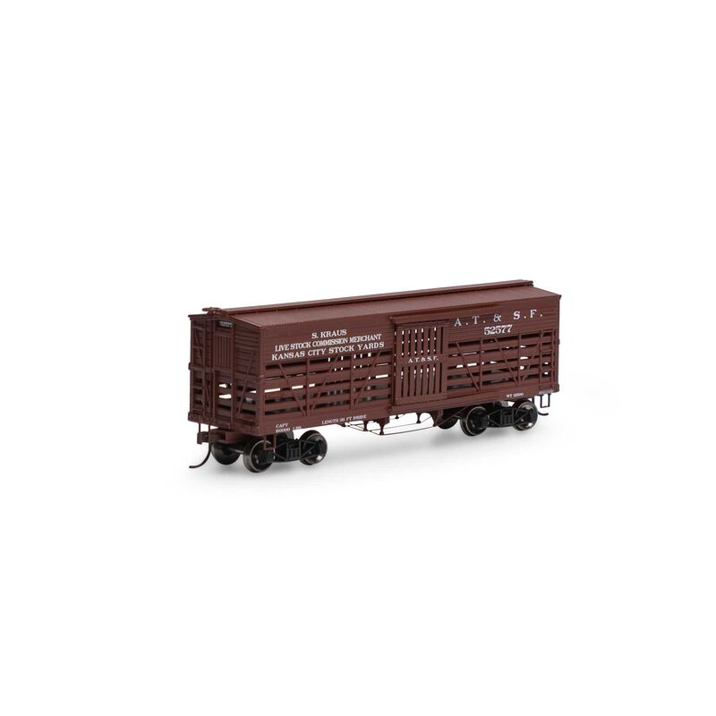 Roundhouse HO 36' Old Time Stock Car, ATSF #52577 - RND75291
