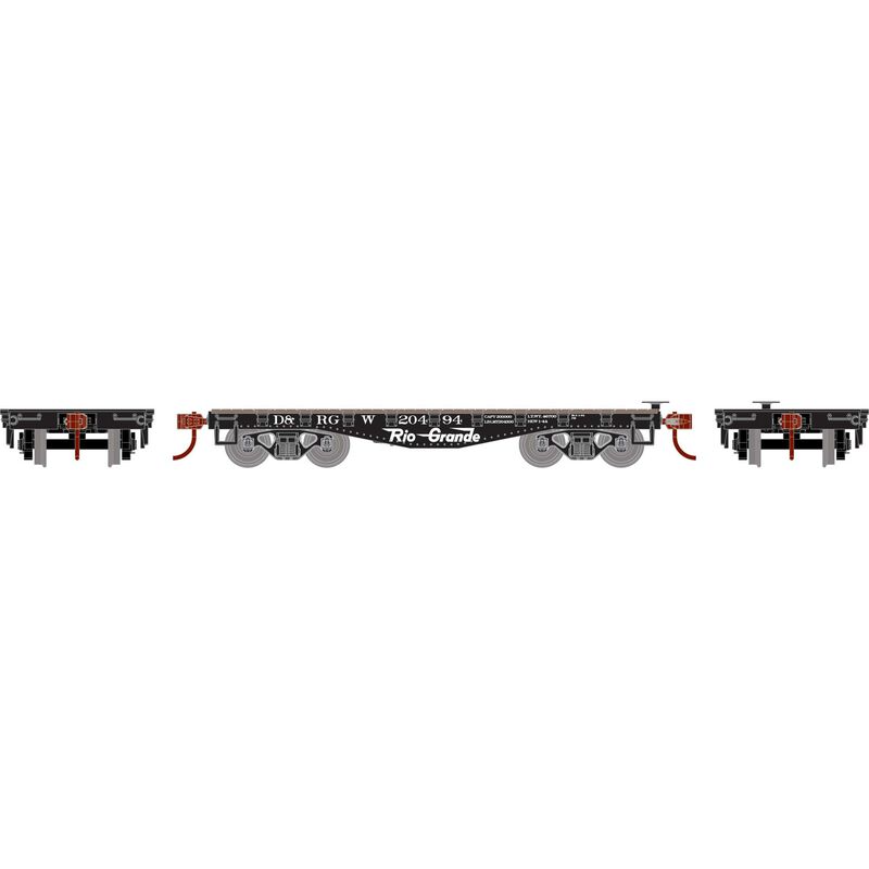 Roundhouse HO 30' Old Time Flat, D&RGW #20494 - RND84482