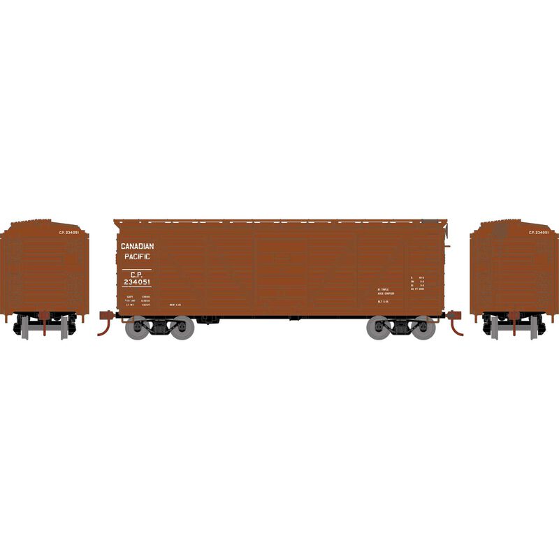 Roundhouse HO 40' Single Sheathed Box, CPR #234051 - RND85830