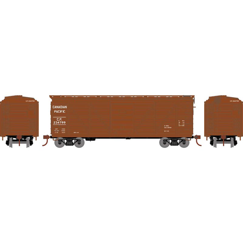 Roundhouse HO 40' Single Sheathed Box, CPR #234799 - RND85832
