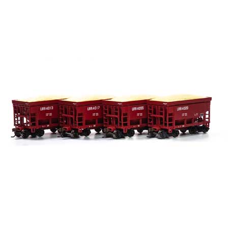 Roundhouse HO 24' Ribbed Ore Car w/Load, LIRR #3 (4) - RND87157