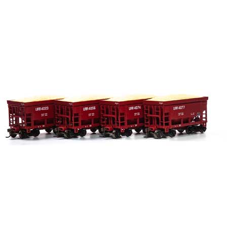 Roundhouse HO 24' Ribbed Ore Car w/Load, LIRR #4 (4) - RND87158