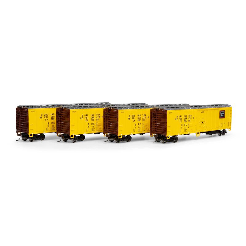 Roundhouse HO 50' Ex-Post Mechanical Reefer, BRCX (4) - RND87987