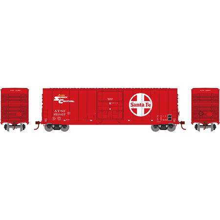 Roundhouse HO 50' Smooth High Cube Plug Door Box, SF #151807 - RND88036