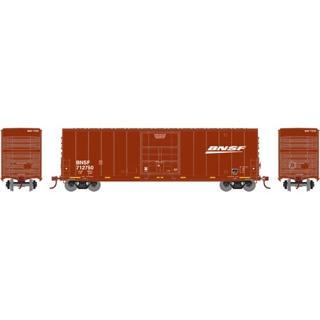 Roundhouse HO 50' Smooth High Cube Plug Door Box, BNSF #712750 - RND88040